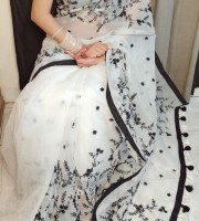 Halfsilk Embroidery Saree ( CODE:- ES-39 )