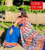 New Cotton Batik Saree ( CODE:- CS-108 )